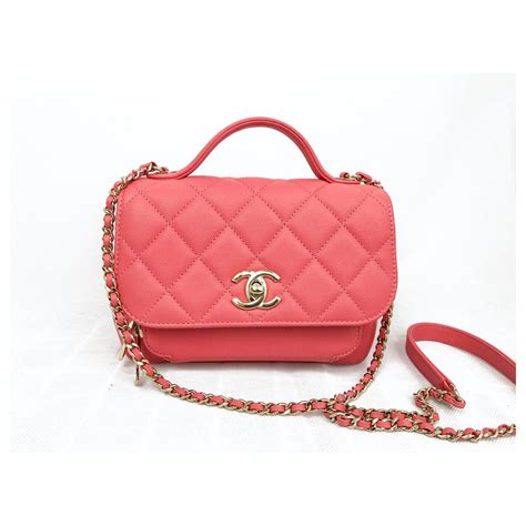 chanel coral bag|chanel pink ref bag.